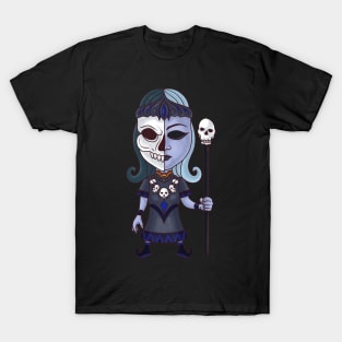 Queen of the Underworld: Viking God Hel Design T-Shirt